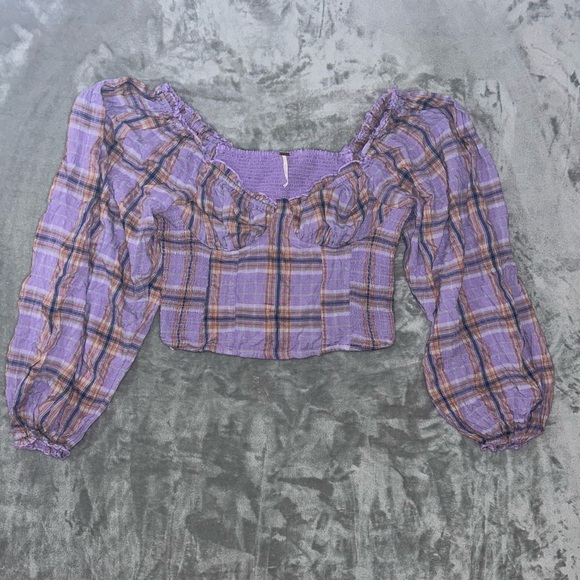 Free people cherry bomb madras blouse - Picture 12 of 13